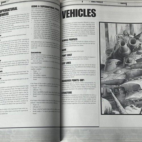 Warzone 2nd Edition The Rules of War rulebook used, 64 pages