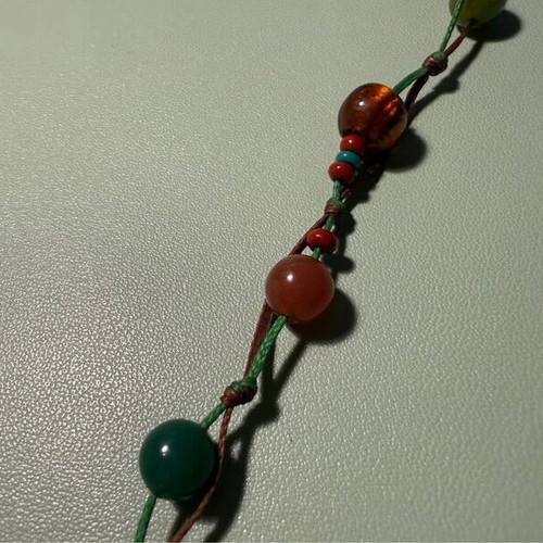 Handmade polymer clay tree necklace like new