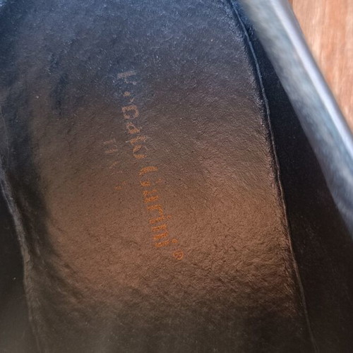 Renato Garini men's leather lace-up shoes like new, size 44, black