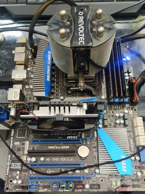 Combo PC FX MSI 990FXA GD80 16GB RAM FX 4300 CPU cooler like new
