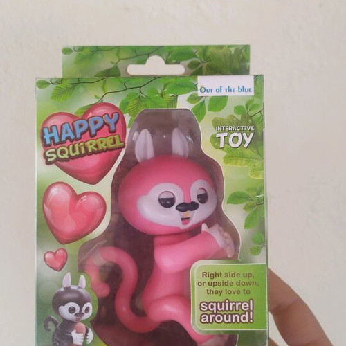 Happy Squirrel pink electronic interactive toy new