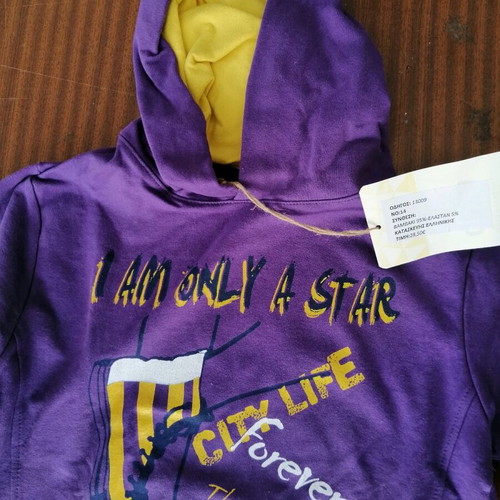 Children's tracksuit new, size 14, height 158-164, for girl, black and purple