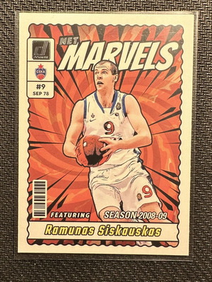 Panini Donruss EuroLeague Net Marvels Ramunas Siskauskas Card 2023-24 new