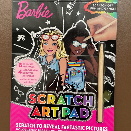 Barbie Scratch Art Pad new, sealed packaging