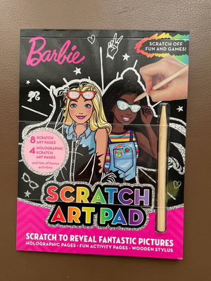 Barbie Scratch Art Pad new, sealed packaging
