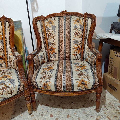 Antique armchairs, height 105 cm, width 70 cm