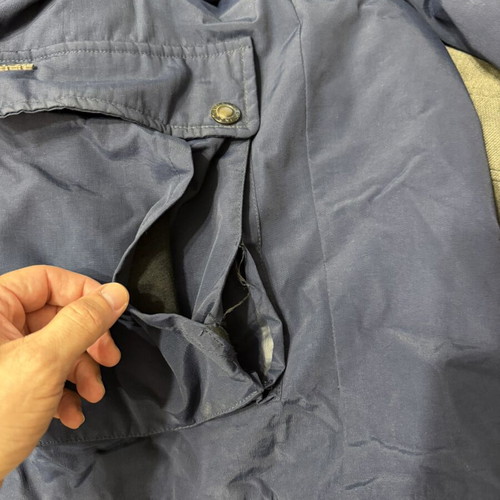 Brokers men's winter parka XXL used, very warm, blue