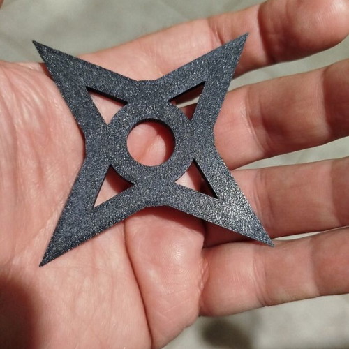 Ninja 3d stars new, set of 2 black pieces
