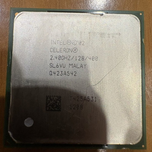 Intel Celeron CPUs used, set of 3, 2.00GHz/2.40GHz/2.80GHz retro