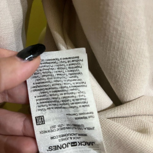 Jack & Jones men's shirt size M like new, white and beige