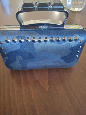 Pinko handbag like new, black and gray