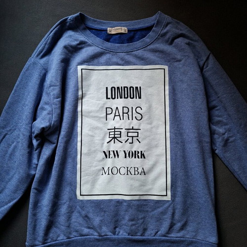 Pull & Bear women's sweatshirt like new, blue, size M