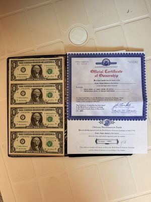 Συλλεκτικό σετ χαρτονομισμάτων δολαρίου George Washington