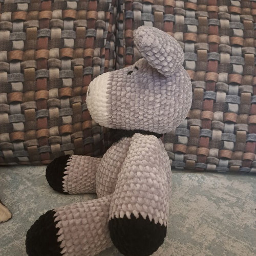 Handmade plush donkey toy
