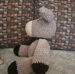 Handmade plush donkey toy