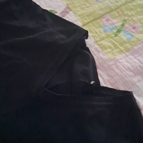 Black Long-Sleeve Blouse used, soft fabric
