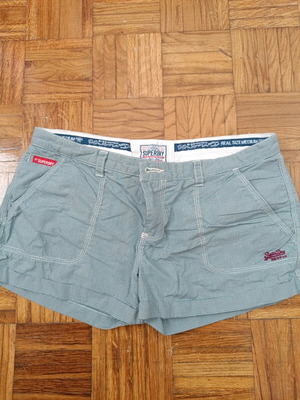 Superdry medium checkered shorts like new