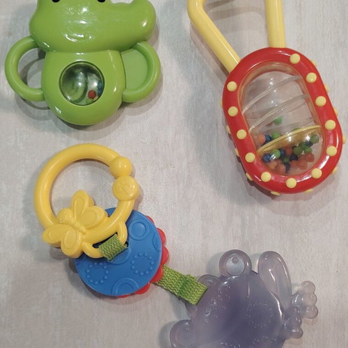 Baby rattles set of 3, like new