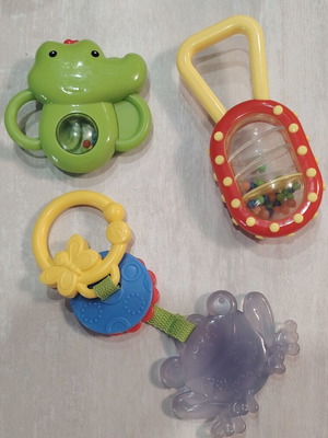 Baby rattles set of 3, like new