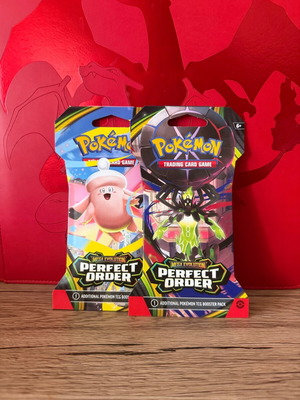 Pokemon TCG Perfect Order Sleeved Packs 2 pack combo καινούργιο