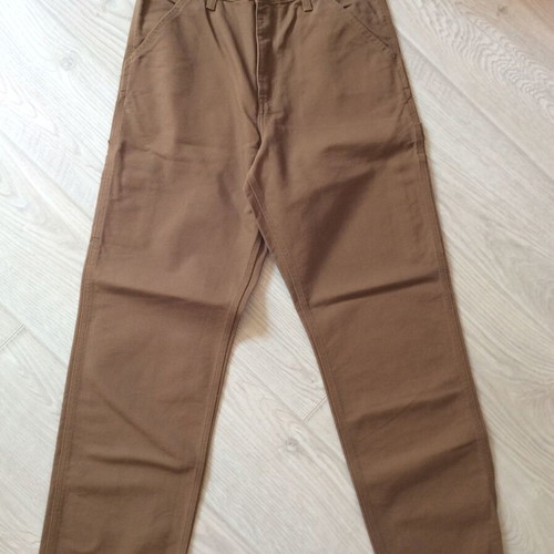 Carhartt WIP Single Knee Straight-Leg Trousers size 29/32 like new, brown