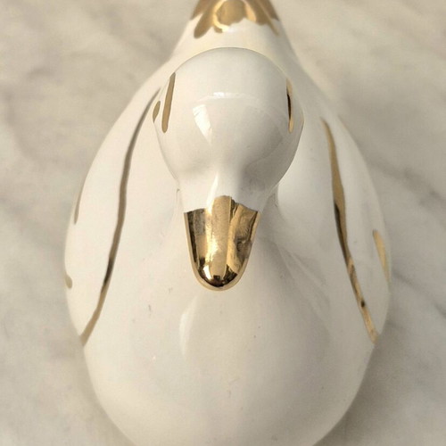 Porcelain duck decoration used