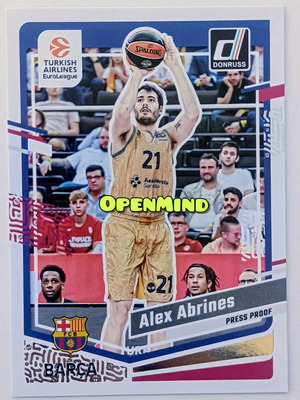 Κάρτα Alex Abrines Donruss Press Proof #109 Barcelona καινούργιο