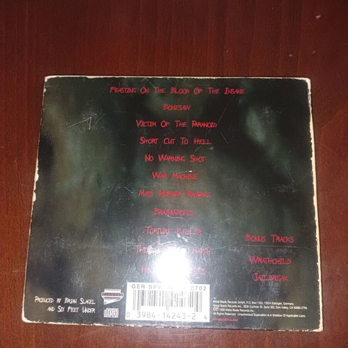 Six Feet Under Maximum Violence Digipack CD used with wear