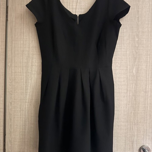 Mango black dress XL new with pockets and zipper