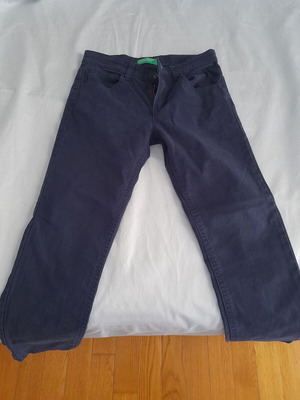 Benetton pants used, blue, size M for 7-8 years old
