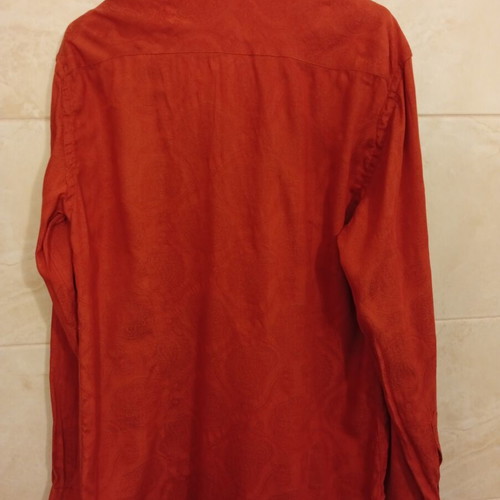 Evisu Deluxe shirt used, size L, red, made in Japan