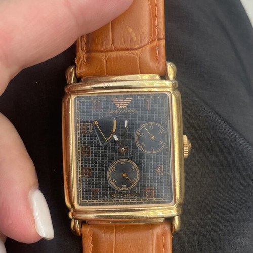 Emporio Armani Automatic Watch like new, gold tone