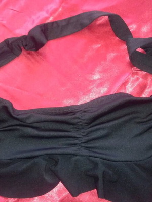 Swimwear top used, size M, black