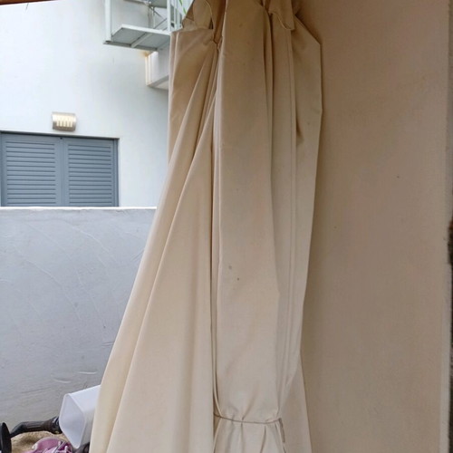 Garden umbrellas used with damage
