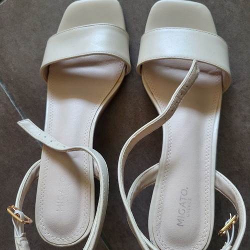Migato beige sandals size 37 with elegant heel