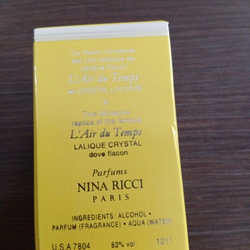 L' Air du Temps Miniature Eau de Parfum 2.5ml like new with box