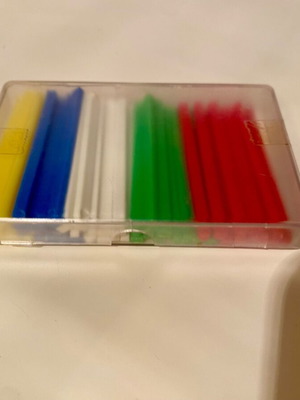 Educational sticks used, set of 50, plastic