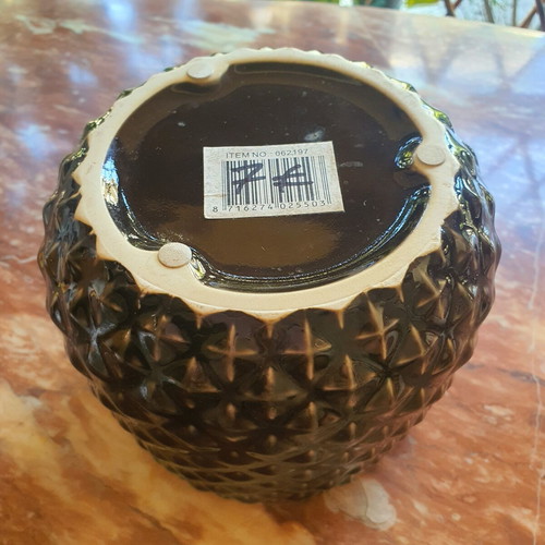 Ceramic flowerpot, new, height 13 cm, diameter 13 cm
