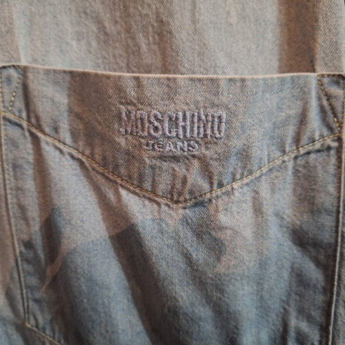 Moschino Jeans Denim Shirt Small like new with embroidered logo