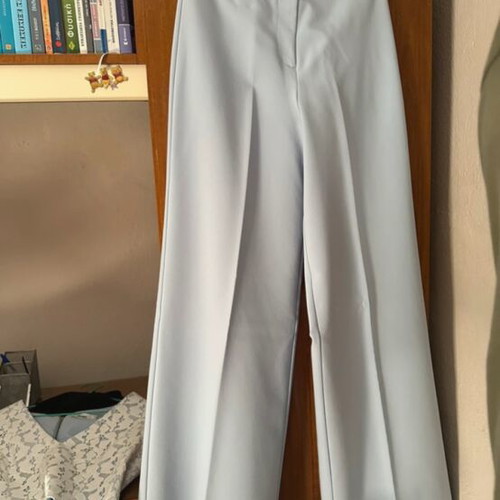 Long bell-bottom trousers and top set