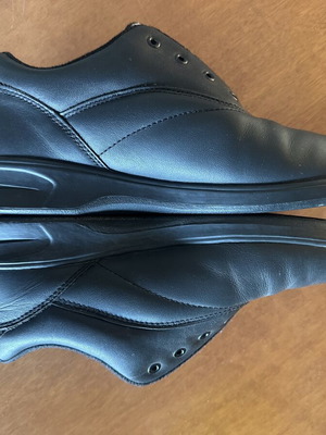 Keds women's ankle boots black synthetic leather like new, size 39