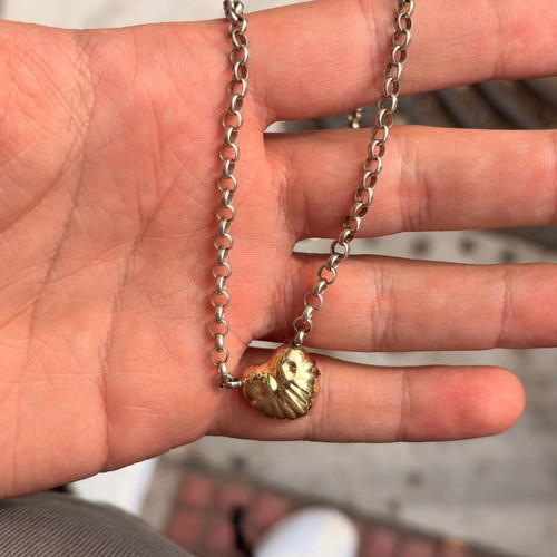 Silver 925 necklace chain used, length 43cm