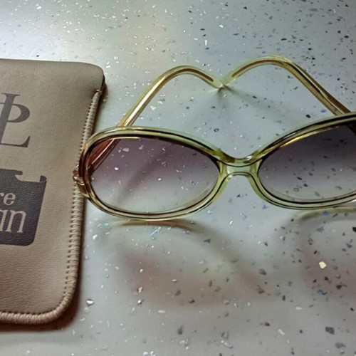 Pierre Leman sunglasses new, women's vintage, beige brown