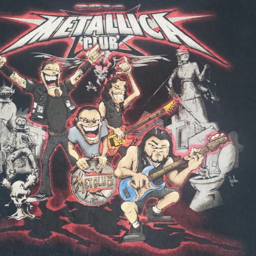 Metallica T-shirt used, collectible, size L, black