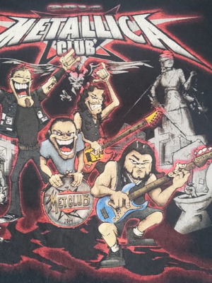 Metallica T-shirt used, collectible, size L, black