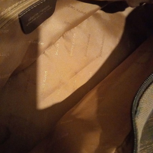 Pierre Cardin bag 2002, genuine leather and fabric, new