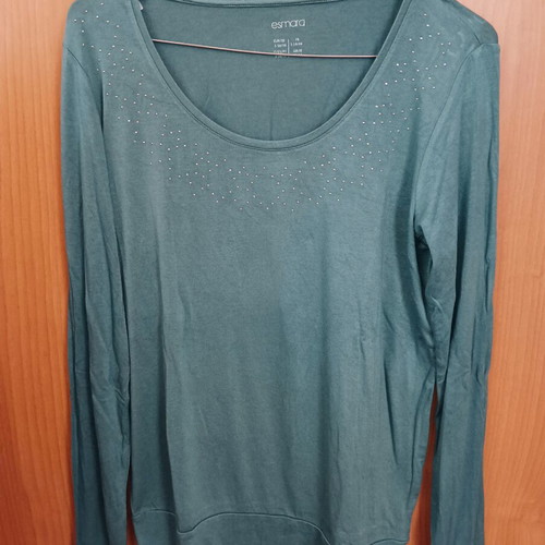 Esmara Long Sleeve Women's Blouse Size S Like New Green