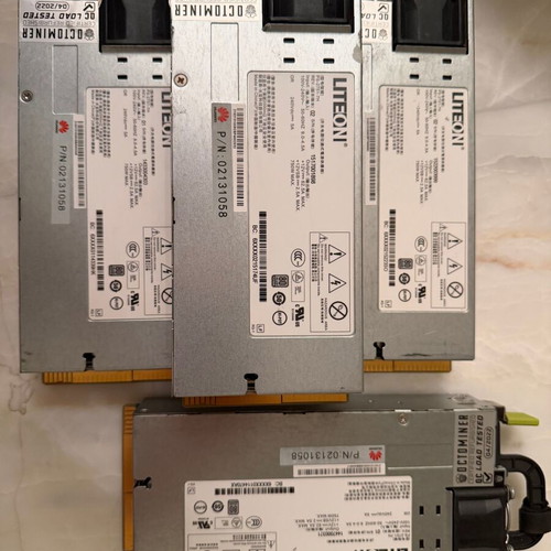 Server power supply 4 x 750W used, 3000W platinum PSU with cables