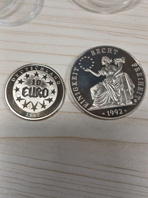 Κέρματα Γερμανίας Ευρώπη 1997, 1992 σαν καινούρια στις θήκες τους