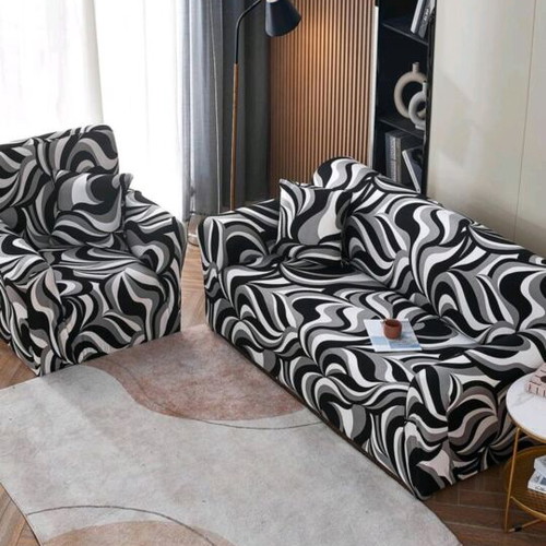 Sofa covers set of 3 like new with 3 small pillowcases